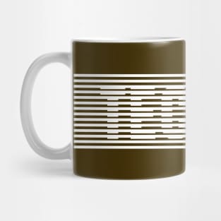 TECHNO LINES #2 (WHITE FONT) Mug